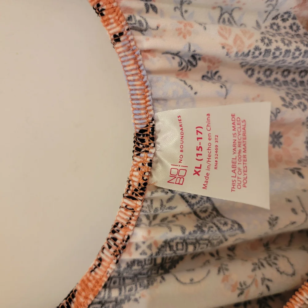 No Boundaries High Low Dress - Black, Orange, White - Picture 5 of 6